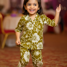 Floral Cotton Kurti Pant Set | Stylish Daily Wear (3–10 Years)