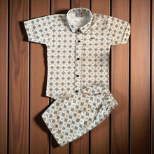 Boys Cotton Shirt and Shorts Co-Ord Set  (3–6 Years)