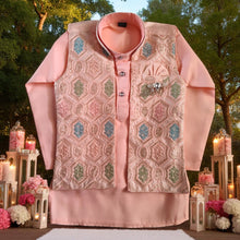 Boy Ethnic Koti Kurta Pajama Set – Age 2-3 Years