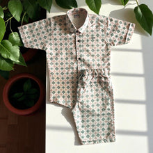 Boys Cotton Shirt and Shorts Co-Ord Set  (3–6 Years)