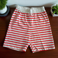 Boys' Cotton Tshirt & Striped Shorts Set – Bike Print – 4 to 8 Years