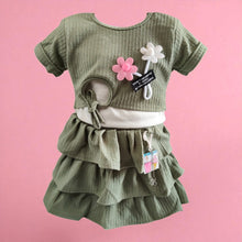 Crepe Jersey Skirt Top Set for Baby Girls (1–3 Years)