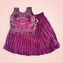 Georgette Mirror Work Lehenga Choli for Girls (2–3 Years)