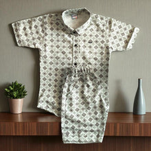 Boys Cotton Shirt and Shorts Co-Ord Set  (3–6 Years)