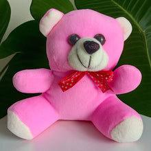 Cutecubs Soft Plush Teddy Bear Toy for Babies & Kids – Pink with Red Ribbon (0–5 Years)