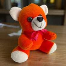 Cutecubs Soft Plush Teddy Bear Toy for Babies & Kids – Orange with Red Ribbon (0–5 Years)
