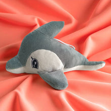 Soft Grey-White Dolphin Plush Toy for Babies (0–5 Yrs) – Cuddly & Safe