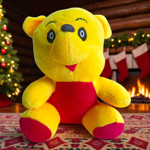 Yellow Cartoon Plush Soft Toy for Babies & Kids – Cuddly, Safe & Non-Toxic (0–5 Years)