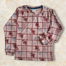 Boys Cotton Nigh suit Set ( Chex Print, 4–8 Years) – Soft & Breathable Nightwear