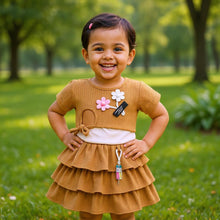 Crepe Jersey Skirt Top Set for Baby Girls (1–3 Years)