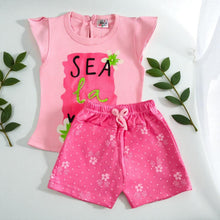 Baby Girls  Cotton T-Shirt & Shorts Set (0–1 Years)