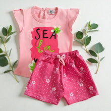 Baby Girls  Cotton T-Shirt & Shorts Set (0–1 Years)