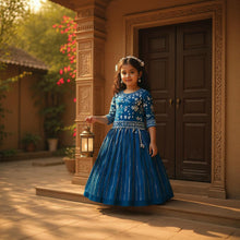 Georgette Mirror Work Lehenga Choli for Girls (2–3 Years)