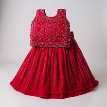Georgette Mirror Work Lehenga Choli for Girls (2–3 Years)
