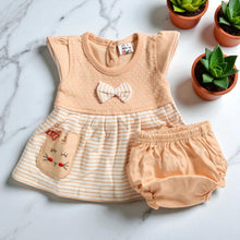 Baby Girl Cotton Frock and Nappy Set | Multicolor | 0–1 Years
