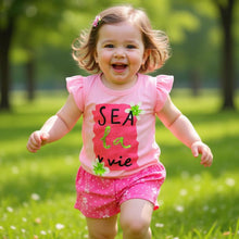 Baby Girls  Cotton T-Shirt & Shorts Set (0–1 Years)