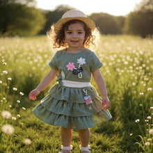 Crepe Jersey Skirt Top Set for Baby Girls (1–3 Years)