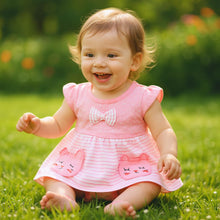 Baby Girl Cotton Frock and Nappy Set | Multicolor | 0–1 Years